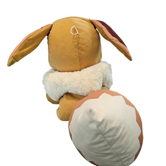 Pokemon Eevee Plush Squishy Toy 20" Toy Factory Large Stuffed Animal Nintendo - Picture 2 of 13